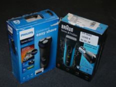 Lot to Contain 2 Assorted Shavers To Include Braun Series 3 and Philips Series 3000 Triple Head