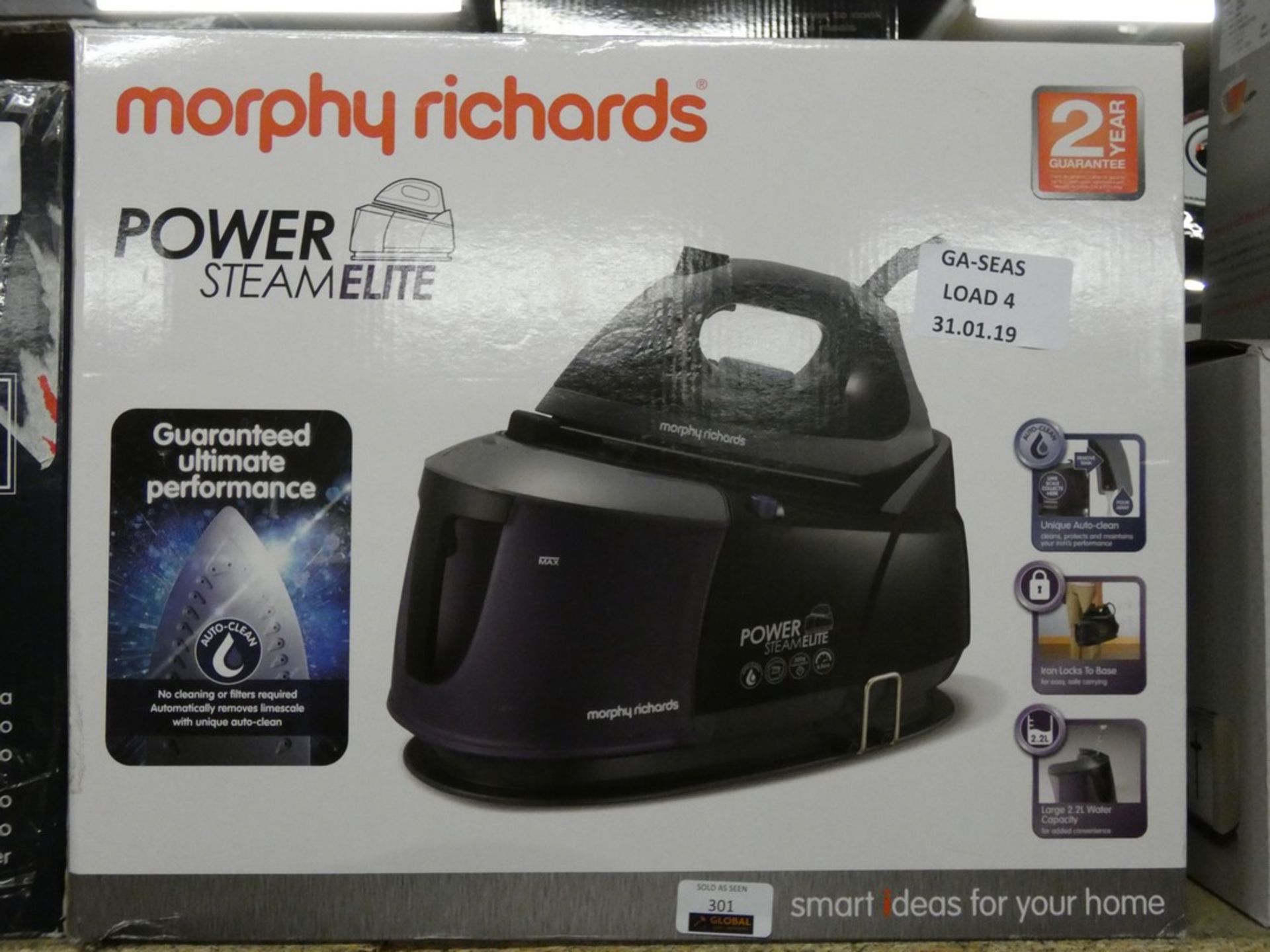 Boxed Morphy Richards Power Steam Pro Generating Iron RRP £200 (Customer Return)