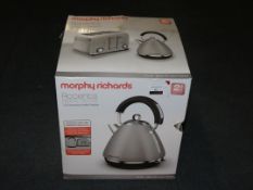 Boxed Morphy Richards Accents 1.5L Kettle In Stone Grey RRP £50 (Customer Return)