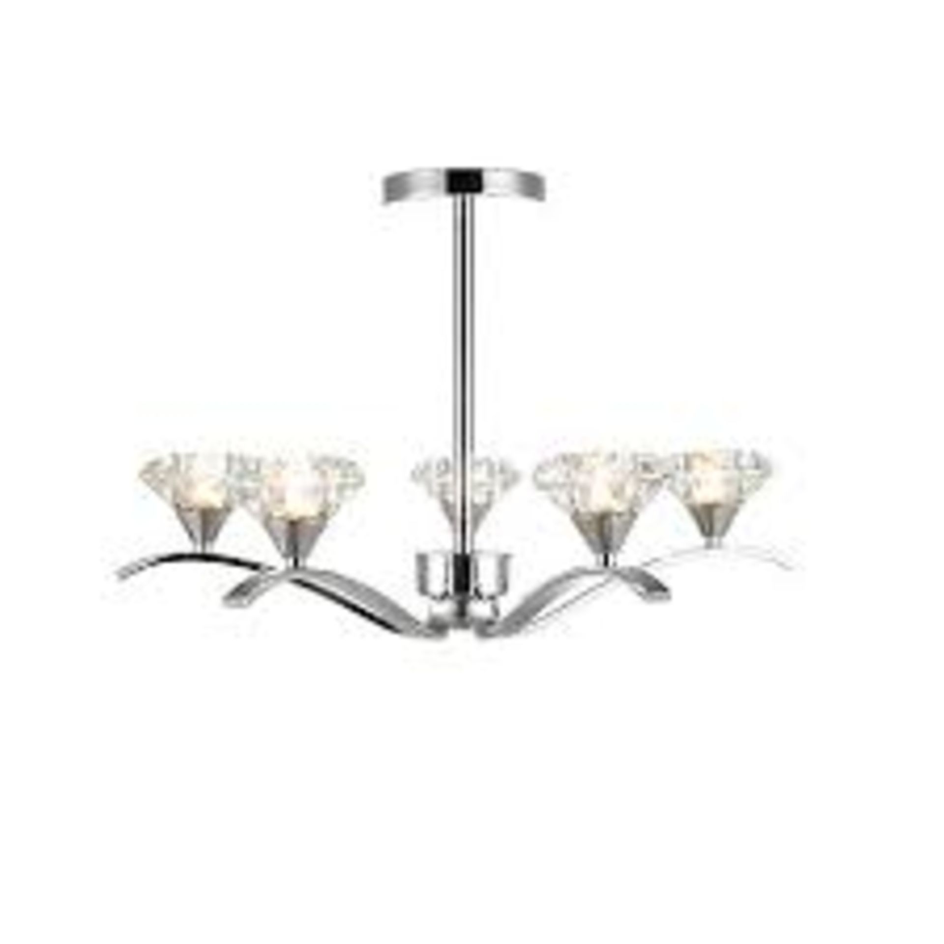 Boxed Home Collection Audrey 5 Light Semi Flush Ceiling Light Fitting RRP £70 (Customer Return)