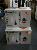 Lot to Contain 3 Assorted Breville Stainless Steel Hand Blenders Combined RRP £150 (Boxed Customer