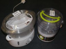 Lot to Contain 2 Assorted Unboxed 3 Tier Food Steamers Combined RRP £60 (Customer Return)
