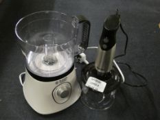 Lot to Contain 2 Assorted Items To Include a Russell Hobbs Food Processor and a Breville Hand
