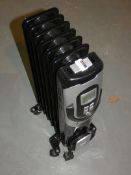 Lot to Contain 3 Assorted Freestanding Electric Heated Oil Filled Radiators (Unboxed Customer