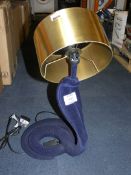 Lot to Contain 2 Velvet Cobra Designer Table Lamps (Unboxed Customer Returns)