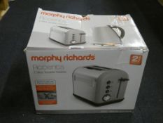 Morphy Richards Accents Pebble 2 Slice Toaster RRP £45 (Boxed Customer Return)