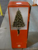 Lot to Contain 3 Assorted Boxed 6 and 7 Foot PreLit Christmas Trees (Customer Returns)