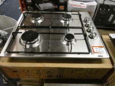 Boxed UBGHFFJ60SS Stainless Steel 4 Burner Gas Hob RRP £170 (Ex-Display)