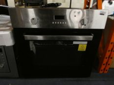 Unboxed UBETFD602SS Fan Assisted Electric Oven In Stainless Steel and Black (Ex-Display) RRP £170