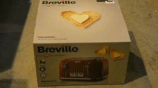 Boxed Breville Impressions Collection 4 Slice Toaster RRP £40 (Customer Return)