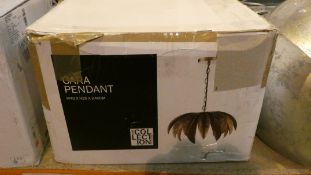 Boxed Home Collection Cara Pendant Light Fitting RRP £120 (Customer Return)