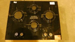 Black Gas on Glass Full Burner Designer Hob (Customer Return)