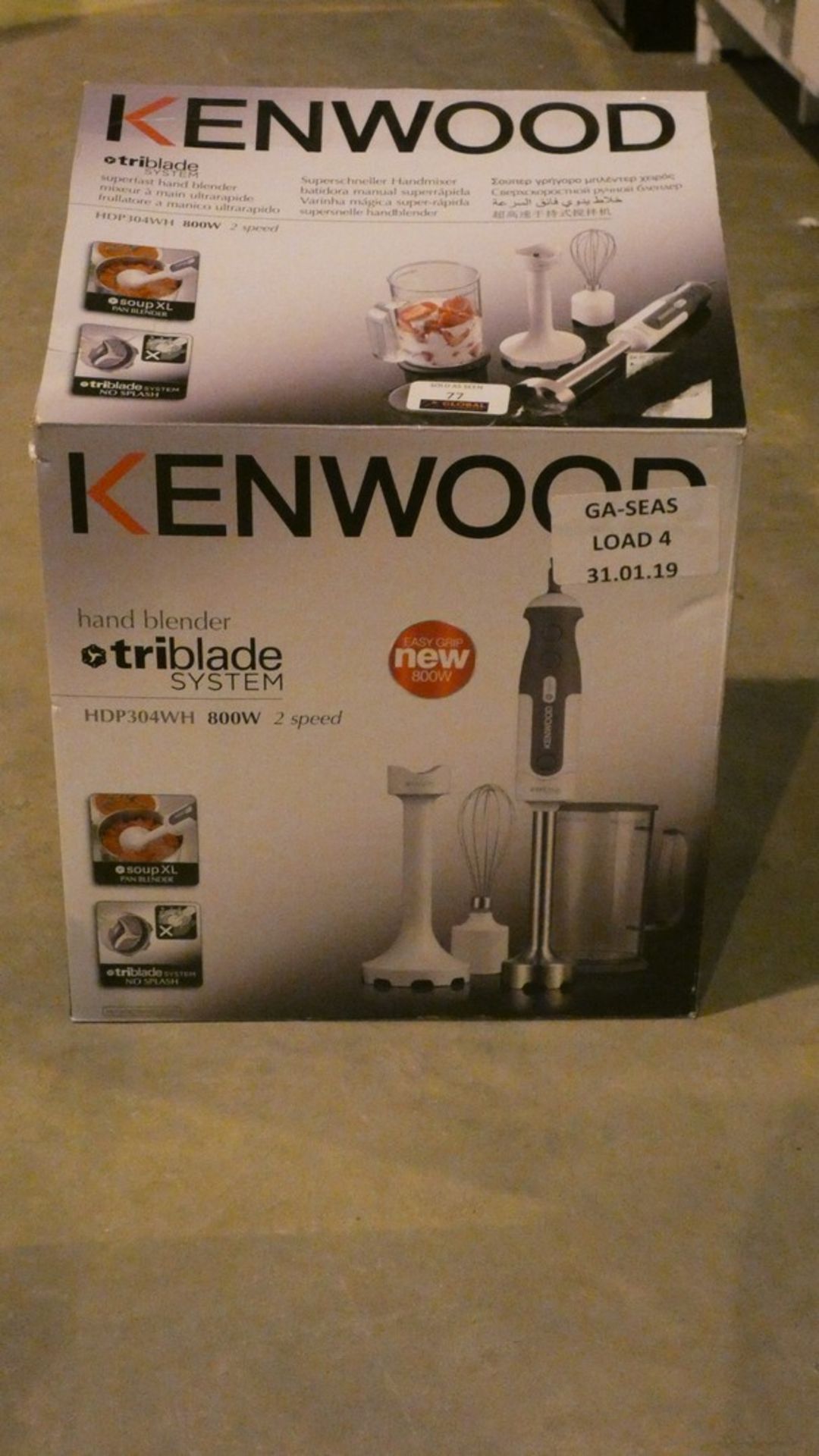 Boxed Kenwood HDP304WH 800W 2 Speed Hand Blender RRP £50 (Customer Return)