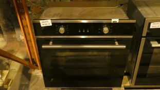 Stainless Steel and Black Glass Fully Integrated Single Electric Oven RRP £150 (Customer Return)
