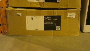 Boxed Home Collection Curved Designer Floor Light RRP £100 (Customer Return)