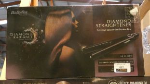 Boxed Babyliss Diamond Hair Straightener Set RRP £40 (Customer Return)