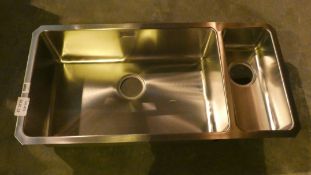 Stainless Steel 1.5 Bowl Inset Sink Unit RRP £210 (Customer Return)