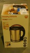 Boxed Morphy Richards 1.6L Capacity Soup Maker RRP £50 (Customer Return)