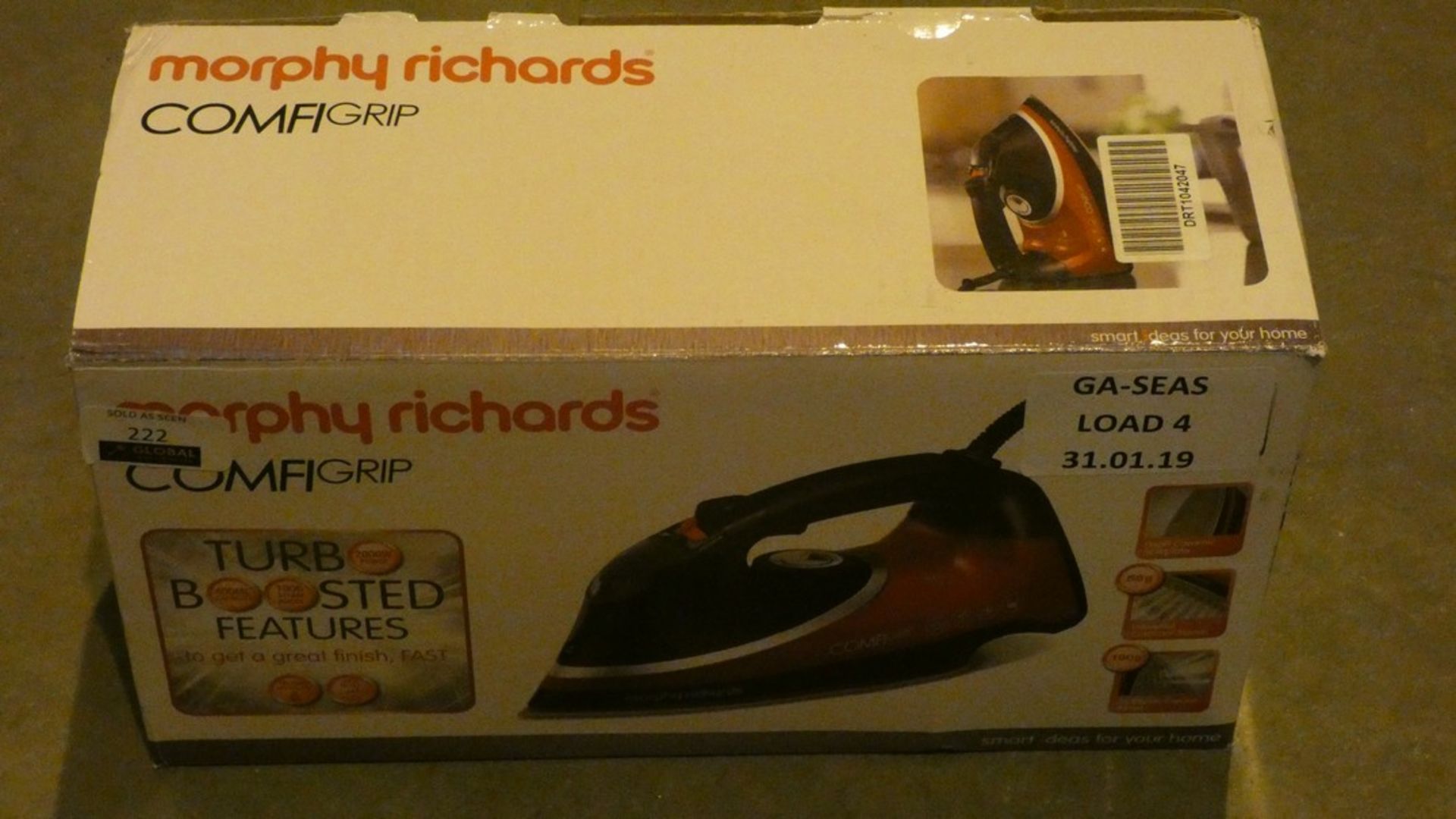 Boxed Morphy Richards Comfy Grip Steam Iron RRP £50 (Customer Return)