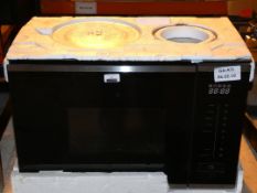 Stainless Steel and Black Digital Display Microwave Oven