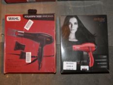 Boxed Assorted Hair Dryers to Include Wahl and Babyliss Salon Light RRP £35 Each
