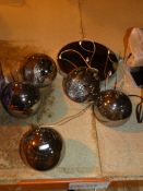 Stainless Steel and Glass Designer Home Collection 5 Light Ceiling Light RRP £150