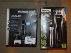 Boxed Assorted HairCare Products To Include Babyliss For Men AquaBlade Lithium Power Grooming Kit
