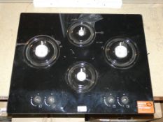 Black Gas on Glass Designer Hob