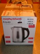 Boxed Morphy Richards Equip Brushed Steel Cordless Jug Kettle RRP £35