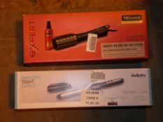 Boxed Assorted Hair Care Products to Include a Tresemme Hair Care Styler and Babyliss Defined Curls