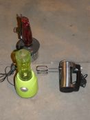 Lot to Contain 3 Boxed Assorted Items to Include Sports Drink Blenders, Hand Mixers and a Handheld