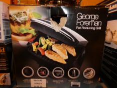 Lot to Contain 2 Assorted George Foreman Fat Reducing Health Grills Combined RRP £75