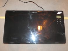 Flat Panel Black Glass Wall Mounting Electric Heater with Digital Display RRP £100