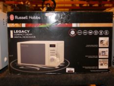 Boxed Russell Hobbs Legacy Compact Cream Digital Microwave Oven RRP £80