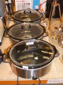 Lot to Contain 3 Ambiano Slow Cookers