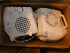 Lot to Contain 5 Desk Top Fan Heaters