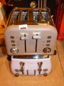 Lot to Contain 2 Assorted Morphy Richards and Delonghi 4 Slice Toaster Combined RRP £90