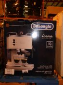 Boxed Delonghi Icona Vintage Expresso Cappuccino Coffee Maker RRP £140