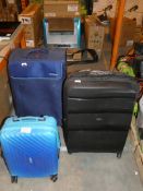Lot to Contain 3 Assorted American Tourister Cabin Bags and 3 Wheel Suitcases