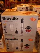 Lot to Contain 2 Boxed Breville Stainless Steel Stand Mixers Combined RRP £60