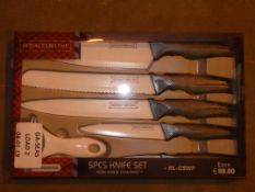 Boxed Royalty Line Five Piece Non Stick Knife Set RRP £100