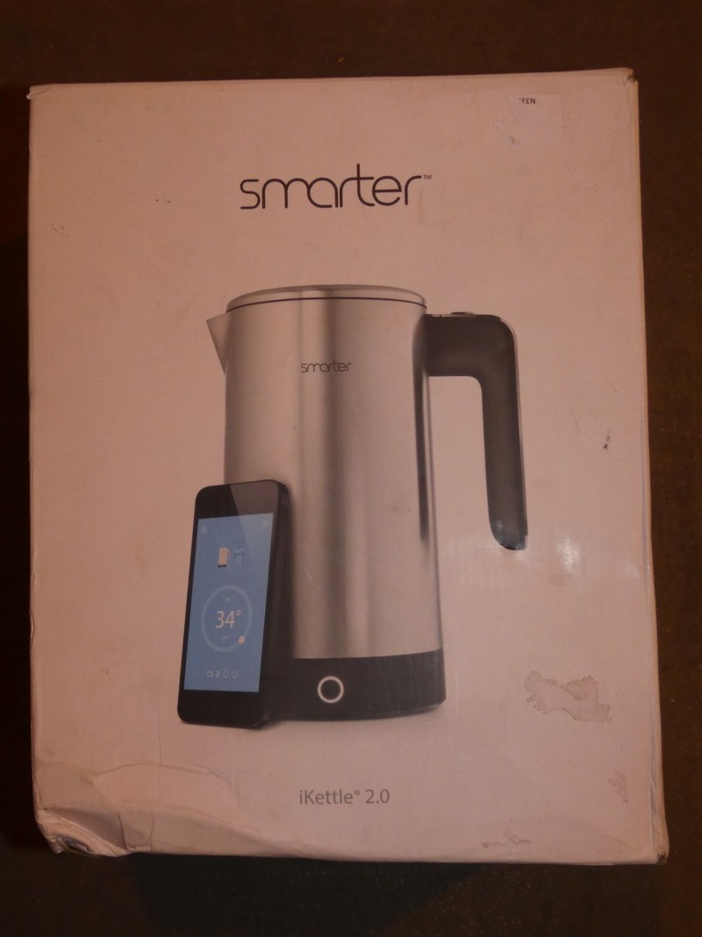 Boxed Smarter 2ltr iKettle App Control Rapid Boil Stainless Steel RRP £100