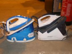 Lot to Contain 2 Assorted a Tefal and Easy Home Steam Generated Iron RRP £80-£100 each