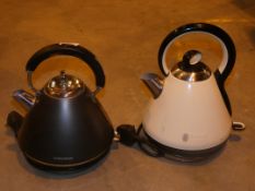 Lot to Contain 2 Assorted Russell Hobbs and Morphy Richards Dome Kettles Combined RRP £90