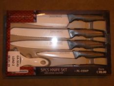 Boxed Royalty Line Five Piece Non Stick Knife Set RRP £100