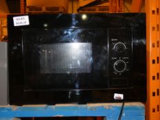 Black Fully Integrated Microwave Oven