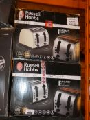 Lot to Contain 2 Boxed Russell Hobbs Legacy 4 Sliced Toaster