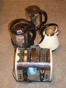 Lot to Contain 4 Assorted Items Morphy Richard Soup Maker Russell Hobbs Cordless Kettles Brita