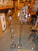 Lot to Contain 2 Assorted Lea and Twisty Spiral Floor Lamps and Free Standing Floor Lamps