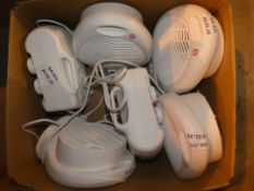 Lot to Contain 5 Desk Top Fan Heaters